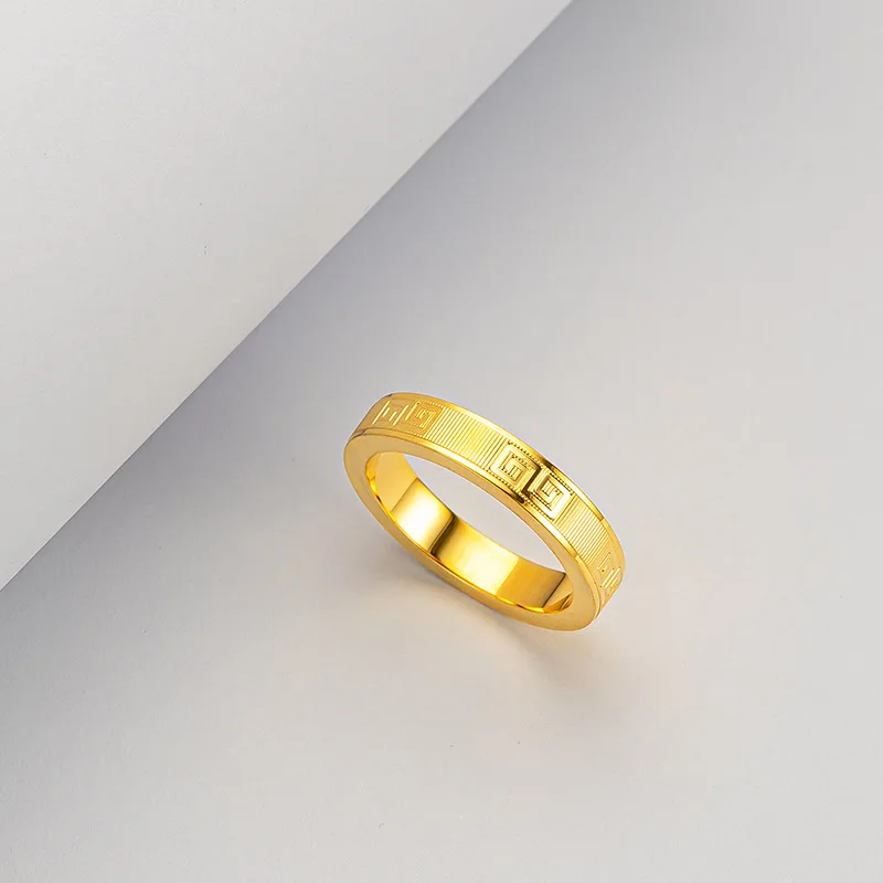 Bar Cart Gold - 100% Original 18K Gold Jewelry Rings