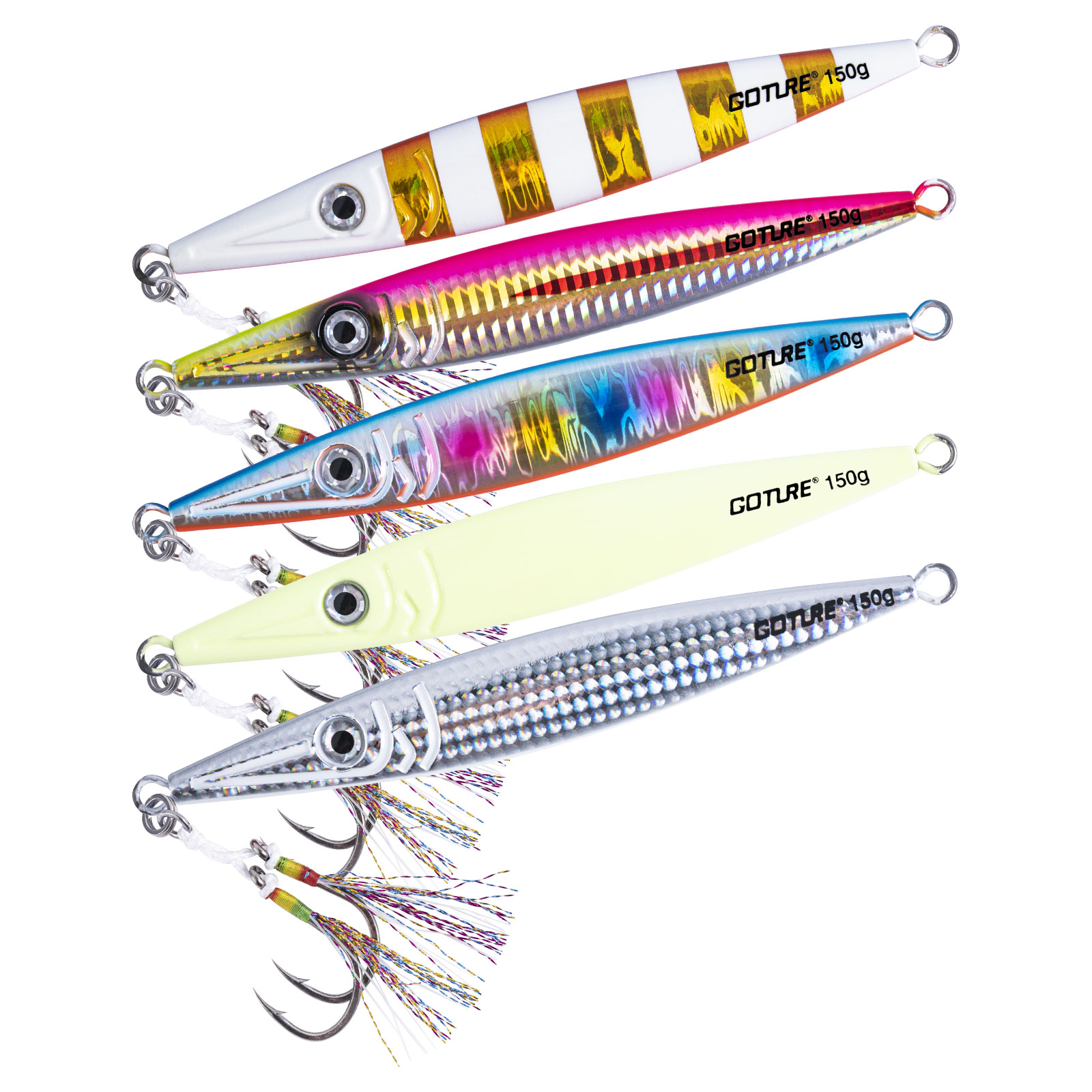 Goture Luminous Fast Sinking J - огляд і ціна Jigger Double Sided