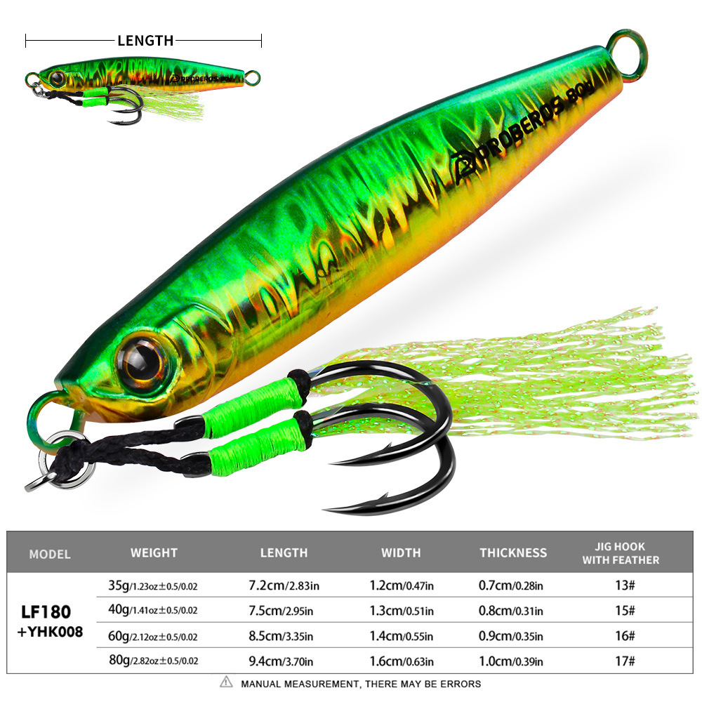 LHFSH 35g-80g Long Cast Metal  - огляд і ціна Jigger Double Sided