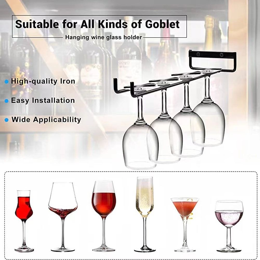Wall Mounted Stemware Holder K - огляд і ціна Home Bar Setup