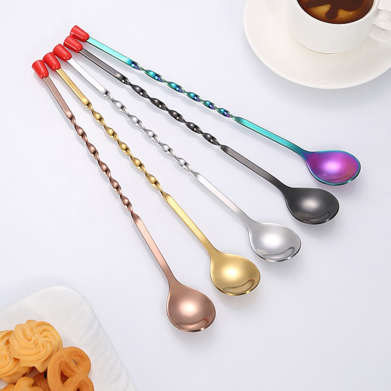 100Pcs/Lot Stainless Steel Twi - огляд і ціна Bar Spoon Twisted