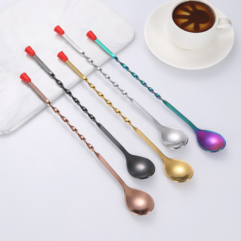 100Pcs/Lot Stainless Steel Twi - огляд і ціна Bar Spoon Twisted