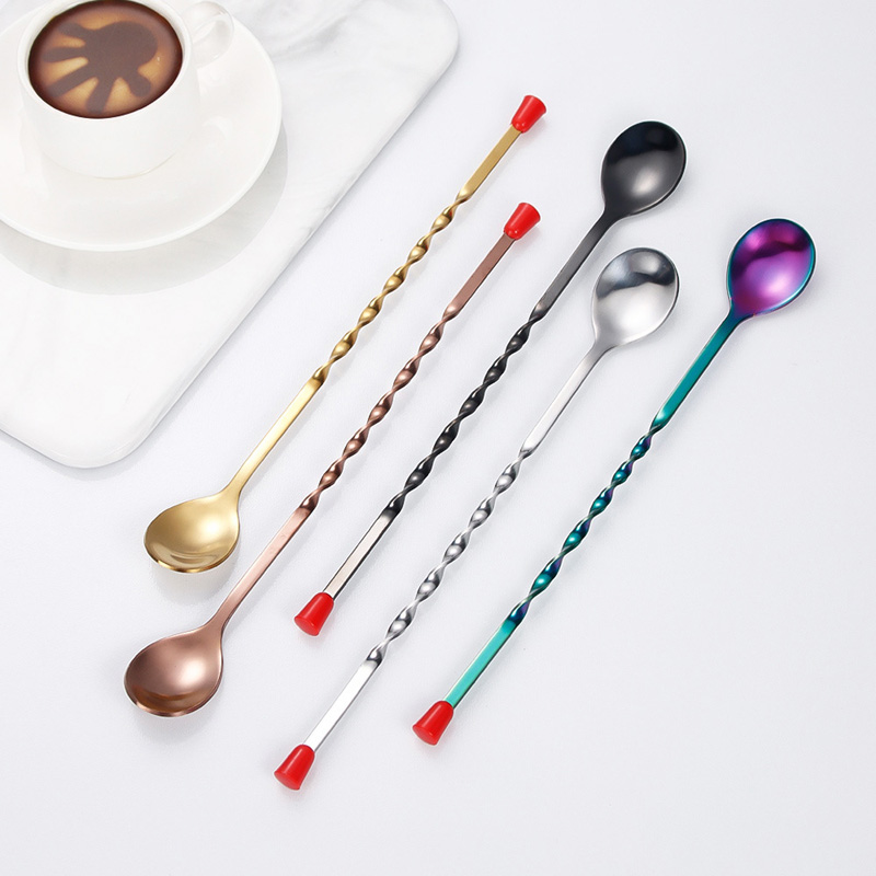 100Pcs/Lot Stainless Steel Twi - огляд і ціна Bar Spoon Twisted