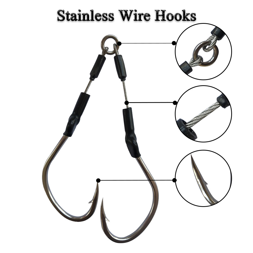2pairs/bag Slow Fast Jigging H - огляд і ціна Jigger Double Sided