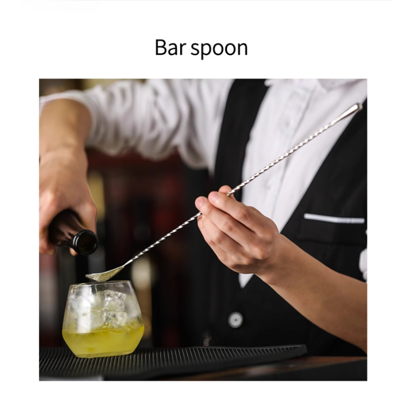 1Pcs Cocktail Bar Spoon Stainl - огляд і ціна Bar Spoon Twisted