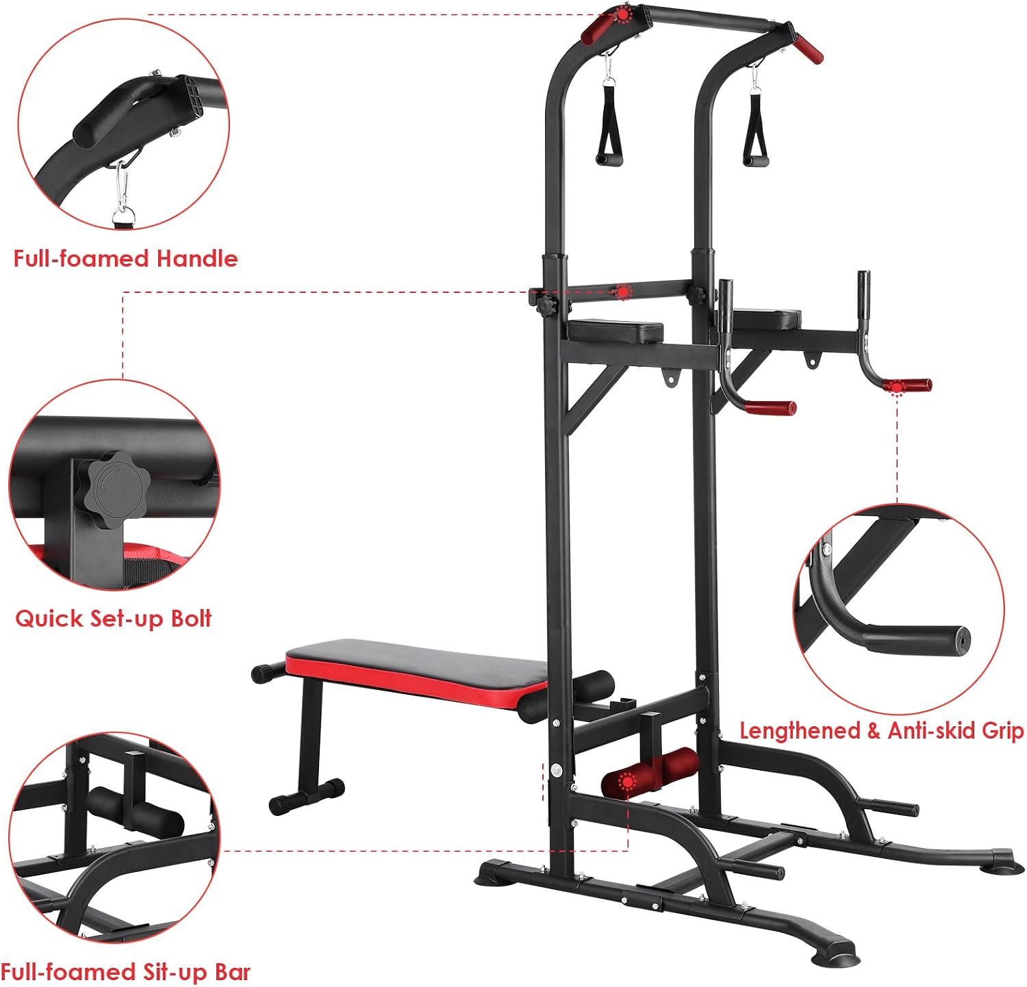 Power Tower with Bench, Pull U - огляд і ціна Home Bar Stand