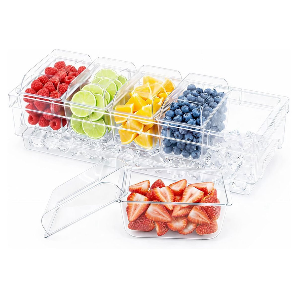 A1846K Chilled Condiment Conta - огляд і ціна Garnish Tray Set