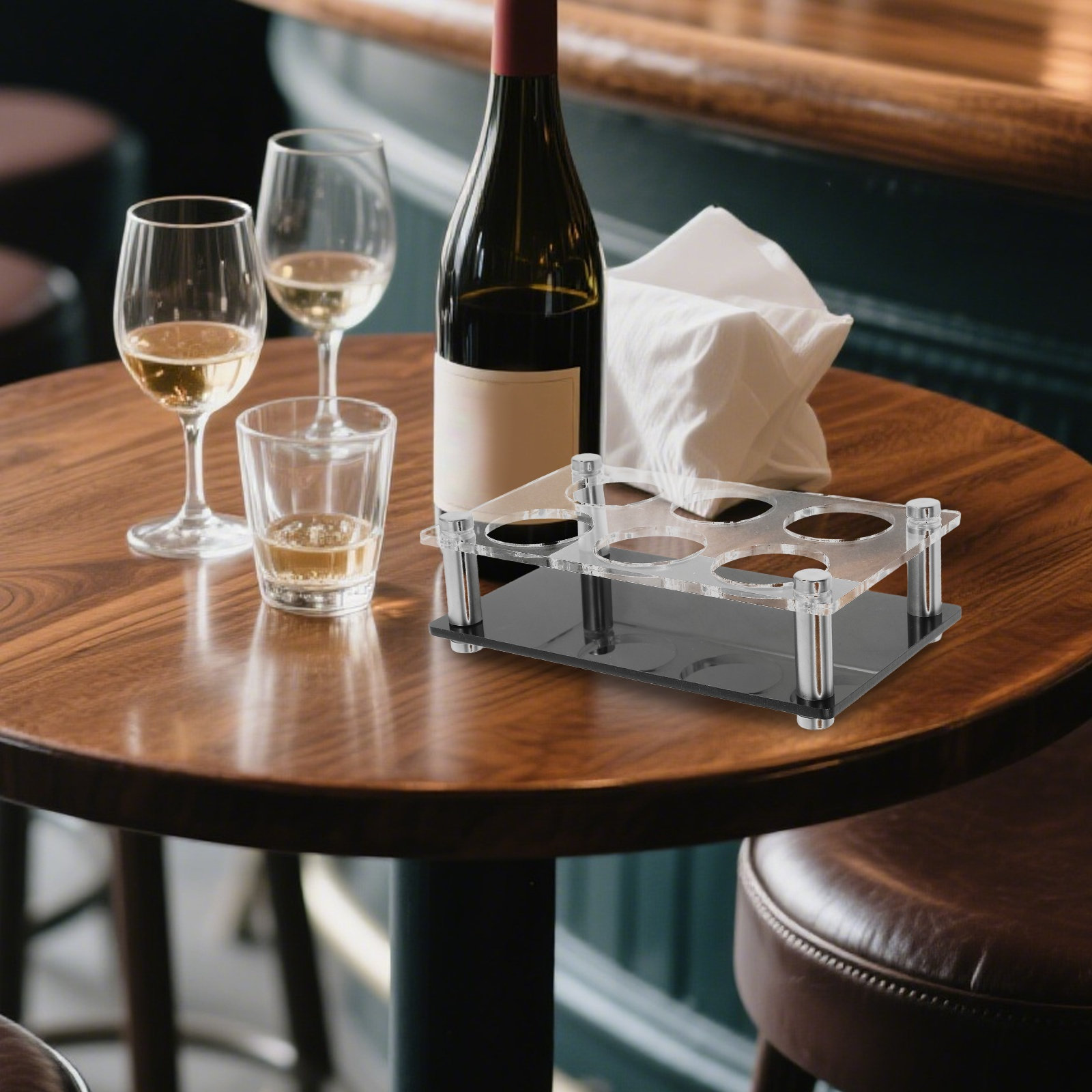 Shot Glass Holder 6 Holes Clea - огляд і ціна Home Bar Stand