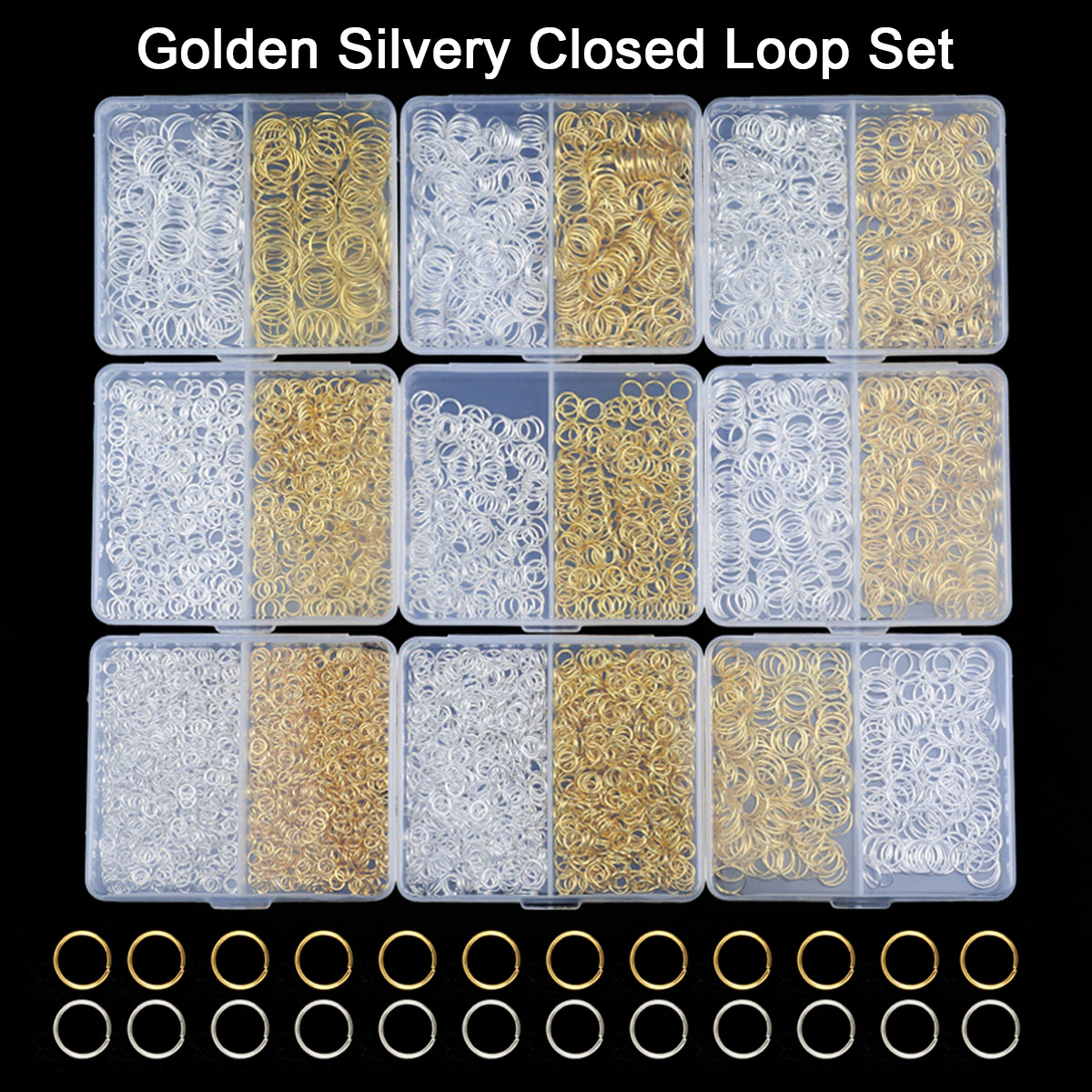 Boxed 4/5/6/7/8/10mm Gold Colo - огляд і ціна Bar Cart Gold