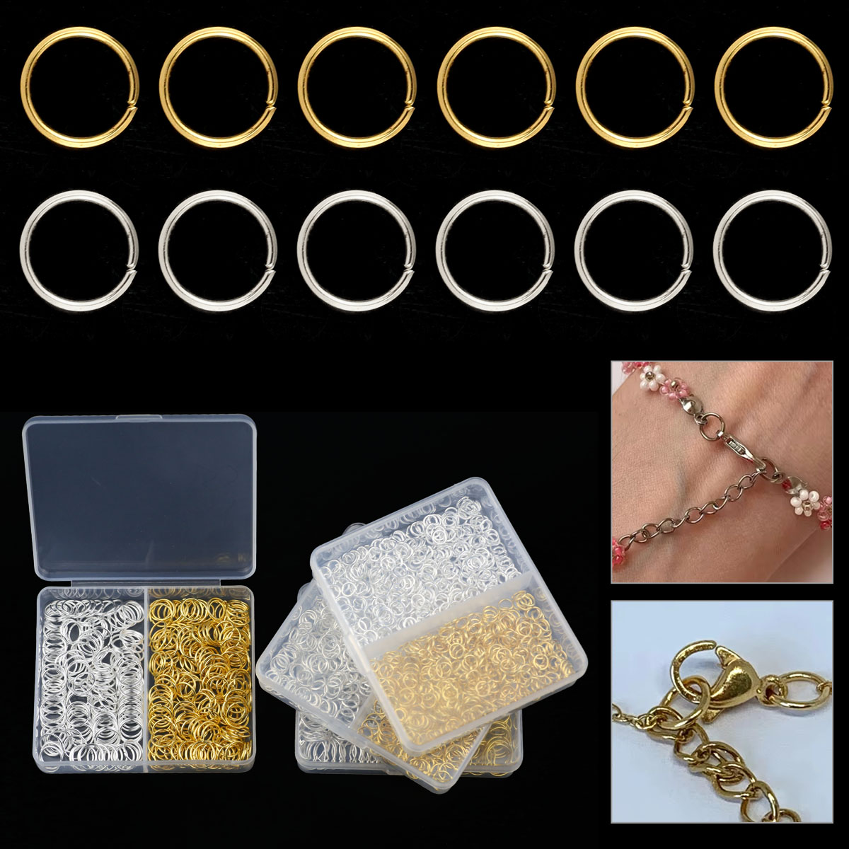 Boxed 4/5/6/7/8/10mm Gold Colo - огляд і ціна Bar Cart Gold