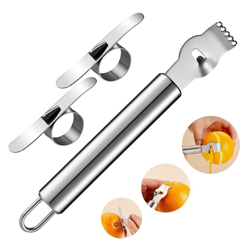 3Pcs Lemon Zester Grater Orang - огляд і ціна Peeler Channel Knife