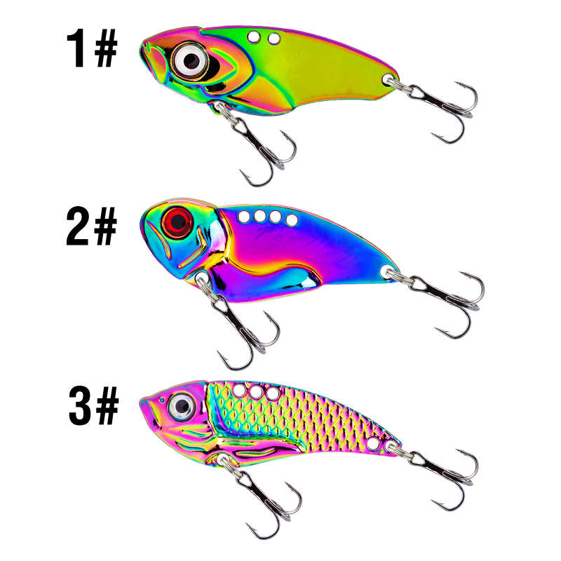 3PCS Metal Colorful VIB Lure 5 - огляд і ціна Jigger Double Sided