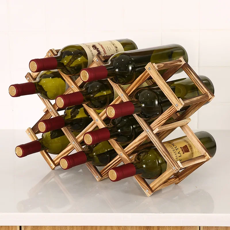 Collapsible Wooden Wine Racks  - огляд і ціна Home Bar Setup