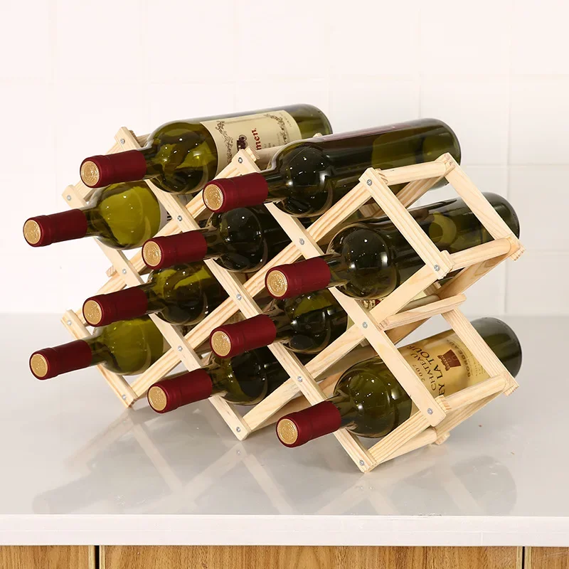 Collapsible Wooden Wine Racks  - огляд і ціна Home Bar Setup