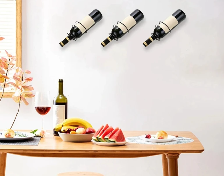 Pack Of 6 Wall Mounted Wine Ra - огляд і ціна Home Bar Setup