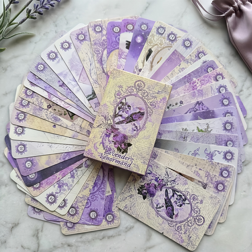 Lavender Lenormand Cards Deck  - огляд і ціна Cocktail Recipe Book