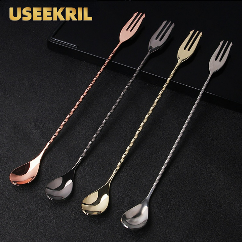 30 40 50cm Bar Spoon With Fork - огляд і ціна Bar Spoon Twisted