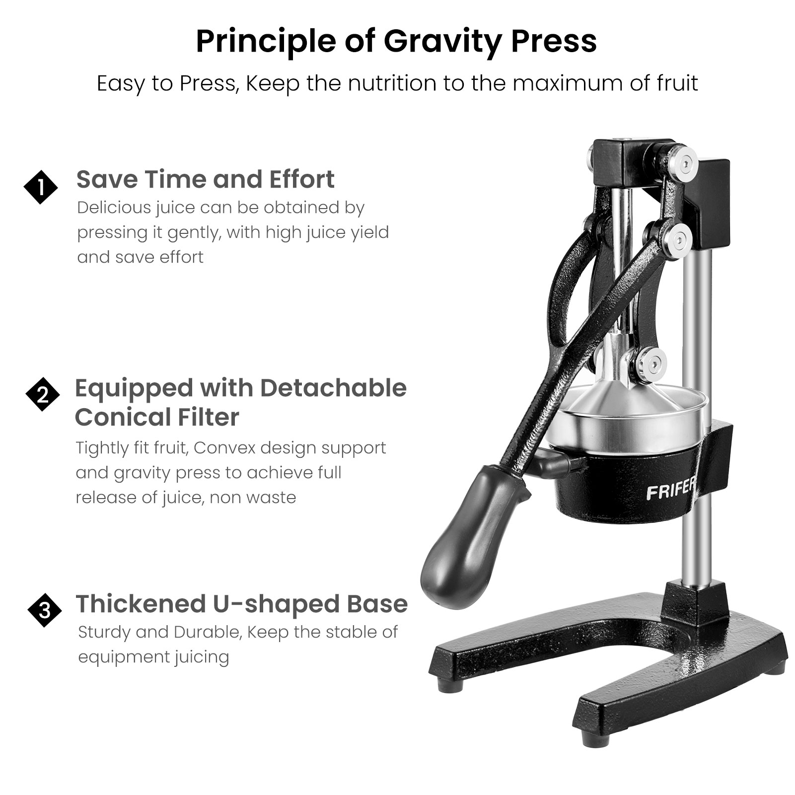 Lightweight stainless steel ma - огляд і ціна Citrus Juicer Bar